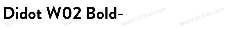 Didot W02 Bold字体转换